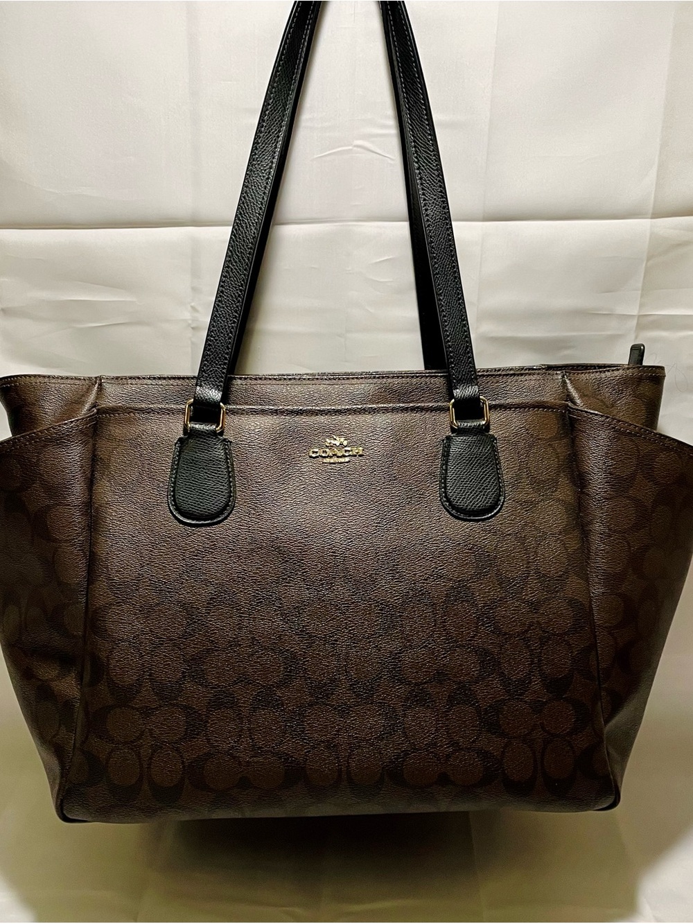 Coach Baby Bag in Signature Canvas, Oversized Tote